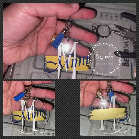 Acrylic Personalized Keychain Video 